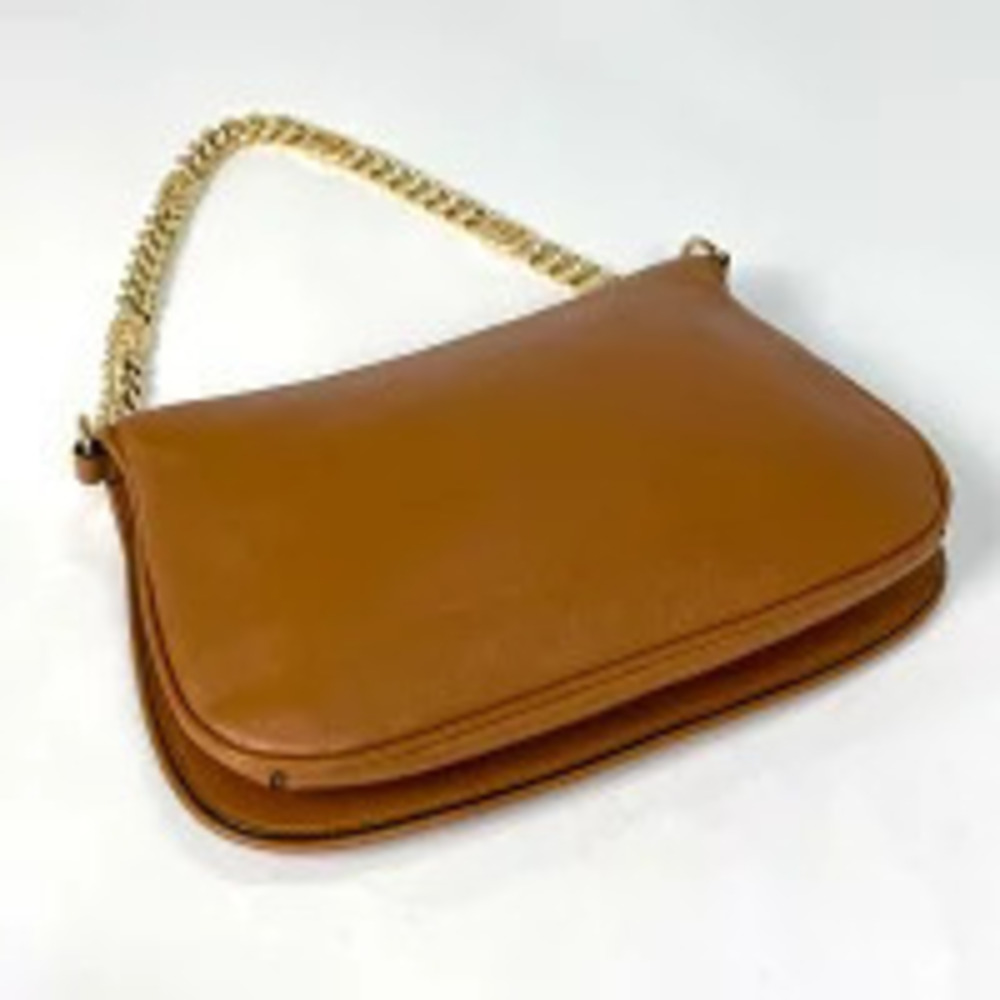 Gucci Leather Handbag Bag Brown Blondie Shoulder Chain Brown